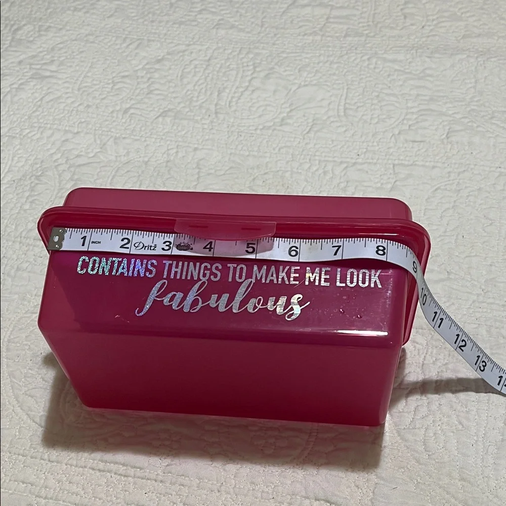 Pink Storage Box with Handle